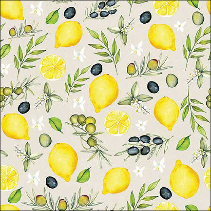 Olives and lemon